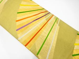 アンティーク　扇模様織り出し袋帯（材料）